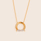 18KN06 18K Solid Gold Annular Necklace