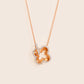 18KN07 18K Solid Gold Lucky Cube Necklace