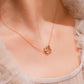 18KN07 18K Solid Gold Lucky Cube Necklace