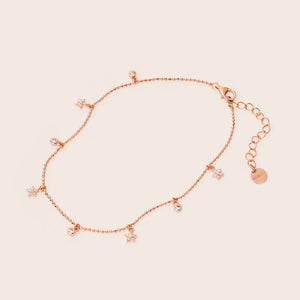 MB071 925 Silver Stardust Anklet