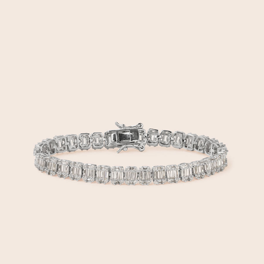 MB029 925 Baguette Bracelet