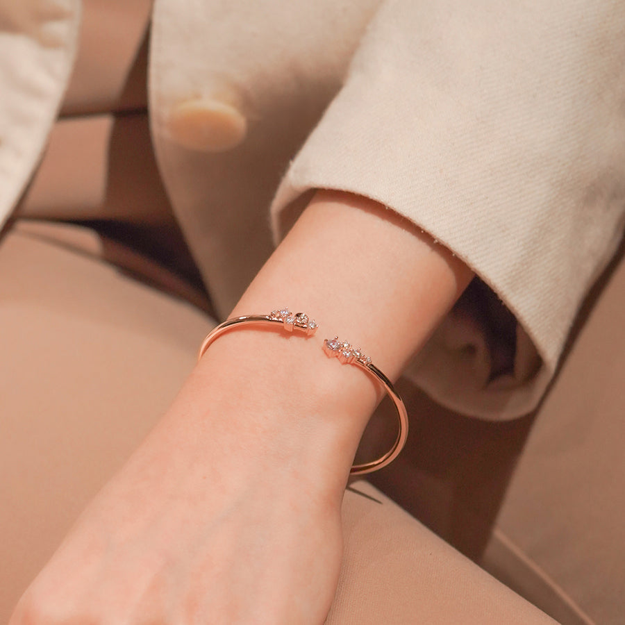 MB035 925純銀簡約開口手鐲– Moni Jewellery