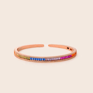 MB037 925 Silver Rainbow Bangle