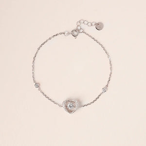 MB059 925 Silver Heartbeat Bracelet