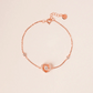 MB059 925 Silver Heartbeat Dancing Stone Bracelet
