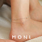 MB061 925 Silver Wind Chime Anklet