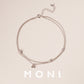 MB061 925 Silver Wind Chime Anklet