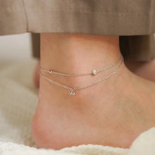 Load image into Gallery viewer, MB061 925 Silver Wind Chime Anklet
