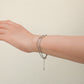 MB076 925 Silver Magnet Bracelet