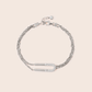 MB076 925 Silver Magnet Bracelet