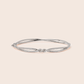 MB077 925 Silver Gleeful Bangle