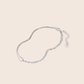 MB087 925 Silver Drift Anklet