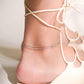 MB087 925 Silver Drift Anklet