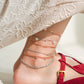 MB087 925 Silver Drift Anklet