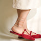 MB087 925 Silver Drift Anklet