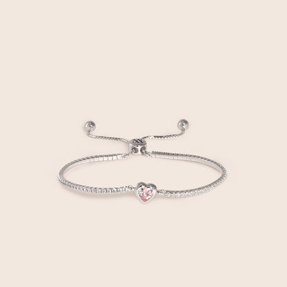 [V-Day Exclusive] MB094 925 Silver Warm Whisper Bracelet