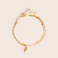 MB095 Alloy Plated with 14K Gold Bunny to Love Bracelet