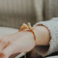 MB095 Alloy Plated with 14K Gold Bunny to Love Bracelet