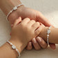 MB103 925 Silver Guardian Bear Pearl Bracelet Set