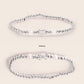 MB103 925 Silver Guardian Bear Pearl Bracelet Set