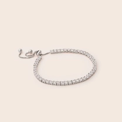 MB921 925純銀 網球手鏈(索帶扣)