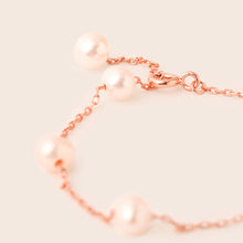 Load image into Gallery viewer, MBP04 925 Silver Pearl RoseGold Bracelet
