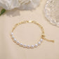 MBP05 925 Silver Pearl Chain Bracelet