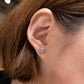 ME001 925 Silver Solitaire Stud Earrings