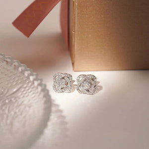 ME048 925 Silver Flower Earrings