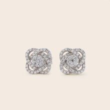 Load image into Gallery viewer, ME048 925 Silver Flower Earrings
