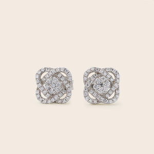 ME048 925 Silver Flower Earrings