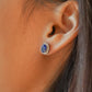 ME422 925 Silver Royal Blue Earrings