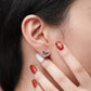 ME423 925 Silver Heart Earrings