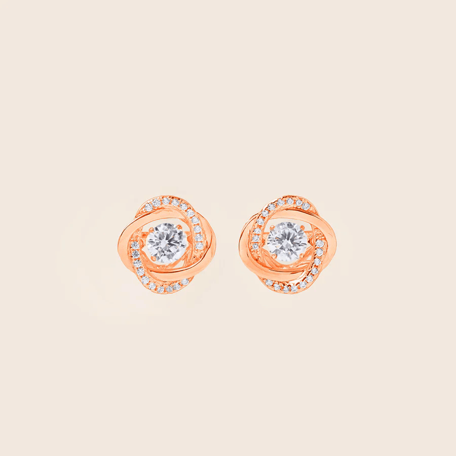 ME508 925 Dancing Stone Earrings