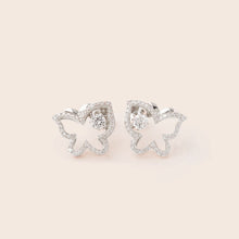 Load image into Gallery viewer, ME525 925 Silver Butterfly Dancing Stone Earrings
