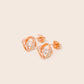 ME530 925 Silver Dancing Stone Earrings