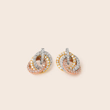 Load image into Gallery viewer, ME533 925 Silver Pretzel Earrings
