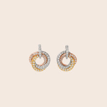 Load image into Gallery viewer, ME533 925 Silver Pretzel Earrings
