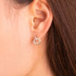 ME533 925 Silver Pretzel Earrings
