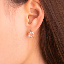 Load image into Gallery viewer, ME533 925 Silver Pretzel Earrings
