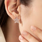 ME546 925 Silver Star Moon Earrings