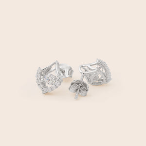 ME549 MN120 925 Silver Dancing Stone Set