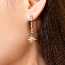 Load image into Gallery viewer, ME556 925 Silver Starlight DropEarrings
