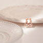 ME558 925 Silver Dancing Stone Earrings