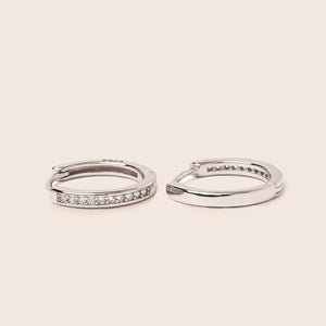 ME564 925 Silver Hoop Earrings