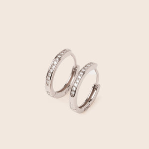 ME564 925 Silver Hoop Earrings