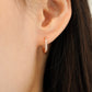 ME564 925 Silver Hoop Earrings