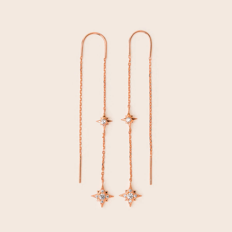 ME569 925 Star Drop Earrings