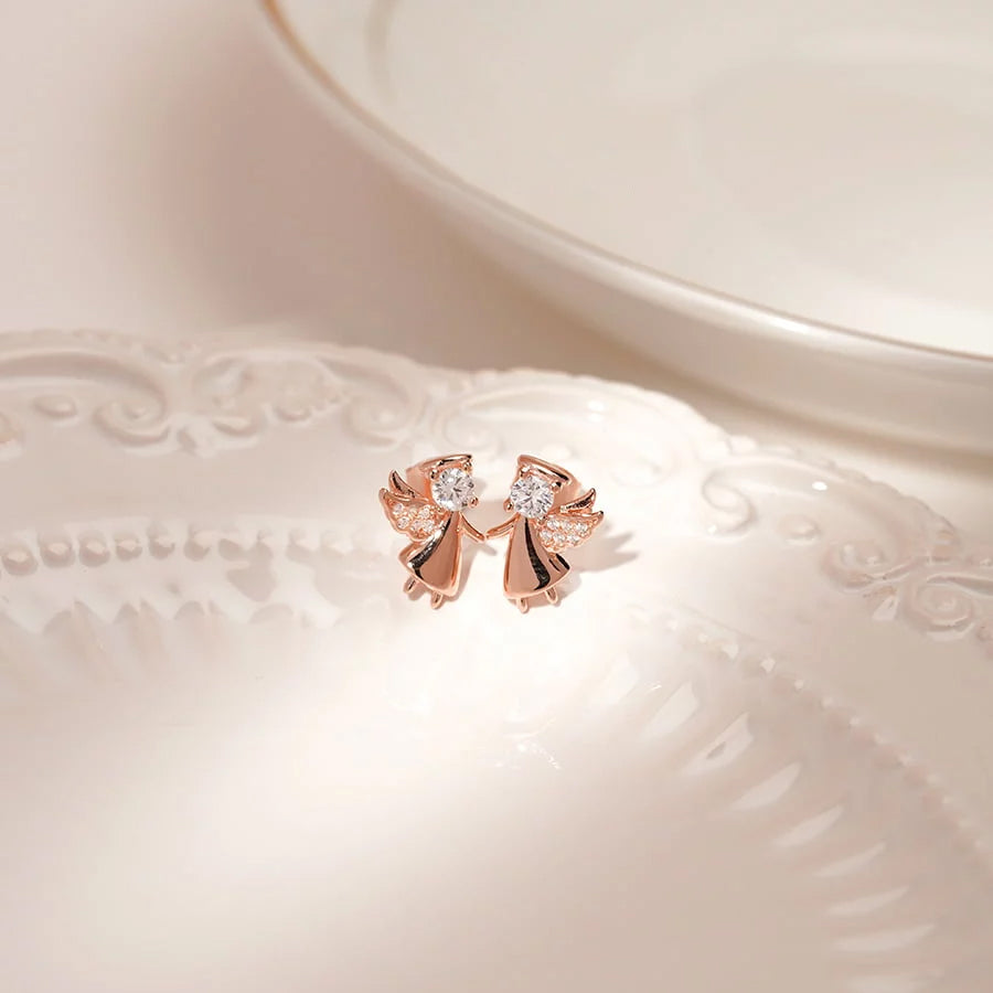 ME572 925 Angel Earrings