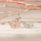 ME577 925 Silver Butterfly Earrings
